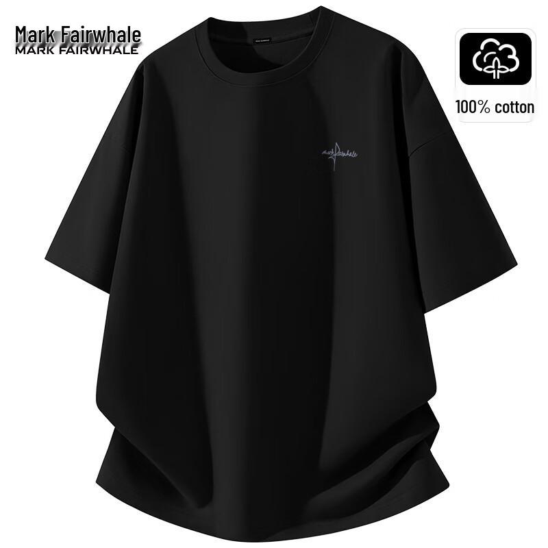 Mark Fairwhale Men's Cotton Loose Fit Short Sleeve T-Shirt