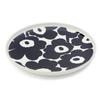 Marimekko Plate 2023SS 24cm Unikko 72278 150 Dark Blue/White
