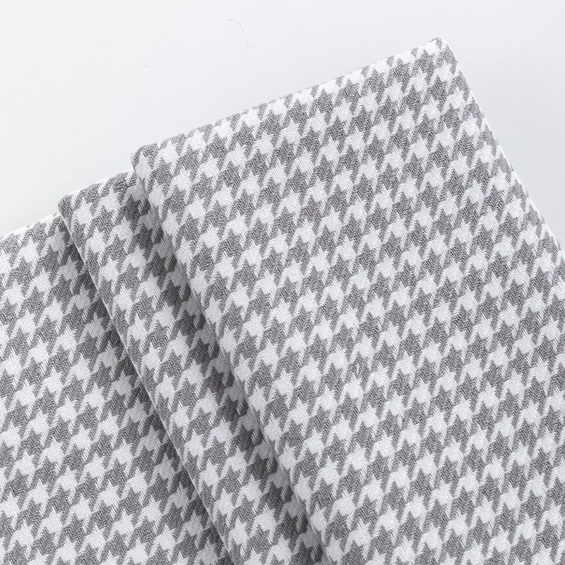 Houndstooth Polyester Linen-like Thick Sofa, Car Seat Cover & Pillowcase Fabric