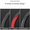 Full Leather Cover For All Seasons Auto Steering Wheel Cover Ultra-Thin Non-Slip Round Breathable Car Steering Wheel Protector