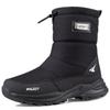 Winter Anti-Rutsch Herren Outdoor-Sport High Top Schneestiefel Nordosten Dick Warm und Lässige Baumwollschuhe mit Plüsch Wasserdicht