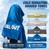 Multicolor Hooded Sunscreen Shawl T Shape Cooling Shawl Cooling Towel  Fishing Beach Camping Sports