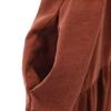 Zara 7 Minutes Sleeve Long Dress M Red Brown Special Wing Women Used