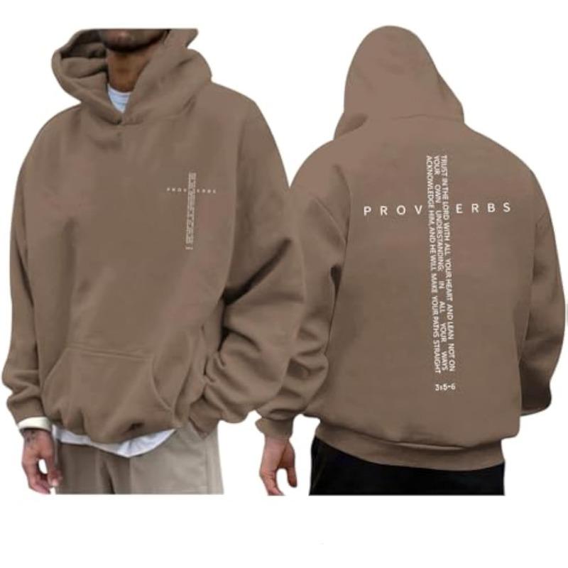 Christian Hoodies for Men Inspirational Religious Faith Cross Sweatshirts Vintage Bible Verse Graphic Hoodie Pullover