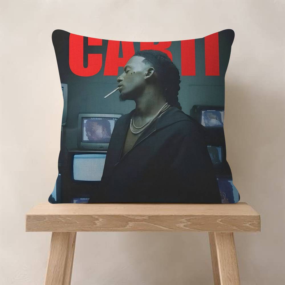 Hip Hop Rapper Star Playboi Carti cm Cushion Cover Pillow Cover Decor Pillowcase Home Pillowcase For Couch Pillow