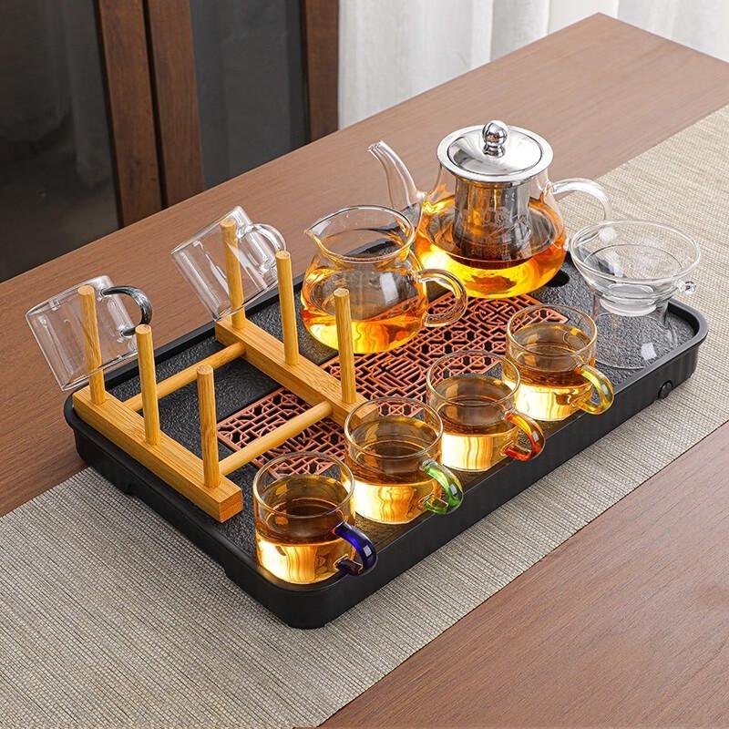 Zhaoran Eight Steeds Heat-Resistant Glass Gongfu Tea Set