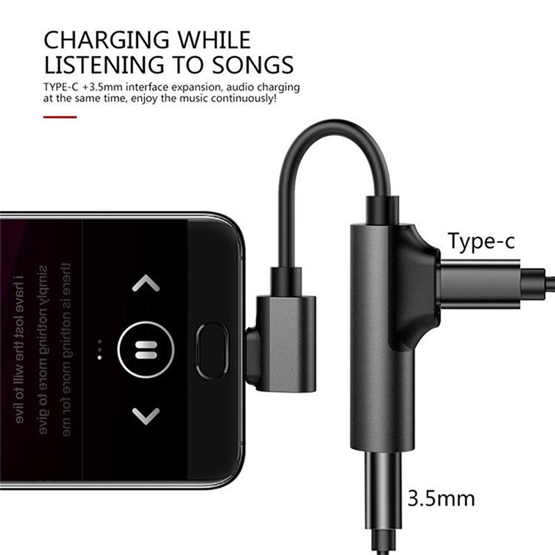 1 PC USB C To 3 5 MM Aux Adapter Type-C 3 5 Audio Cable Phone Accessories Cabo Adaptador USB Type C USB C Adapter HeadPhone