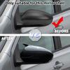 For Nissan Qashqai J10 2007-2014 Pair Side Mirror Cover Cap Glossy Black/Carbon Look Car Exterior Rear Mirror Cap Accessories