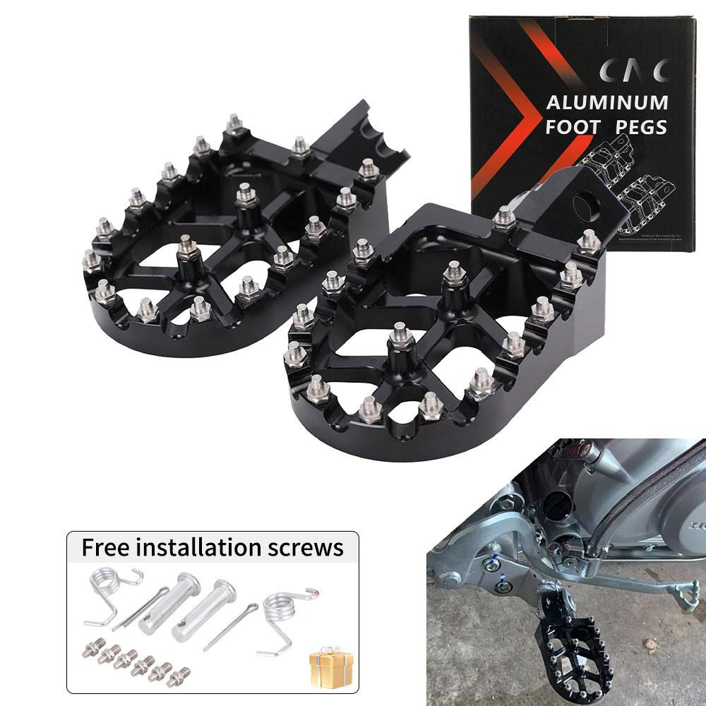 Motorcycles Footpegs Universal CNC Footpeg Footrest Foot Pegs Rests For CRF XR 50 70 110 M2R SDG DHZ SSR KAYO Dirt Pit Bike