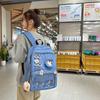 School bag, student bag, large capacity, shoulder back, high value backpack, new primary school students simple and cute pain bag