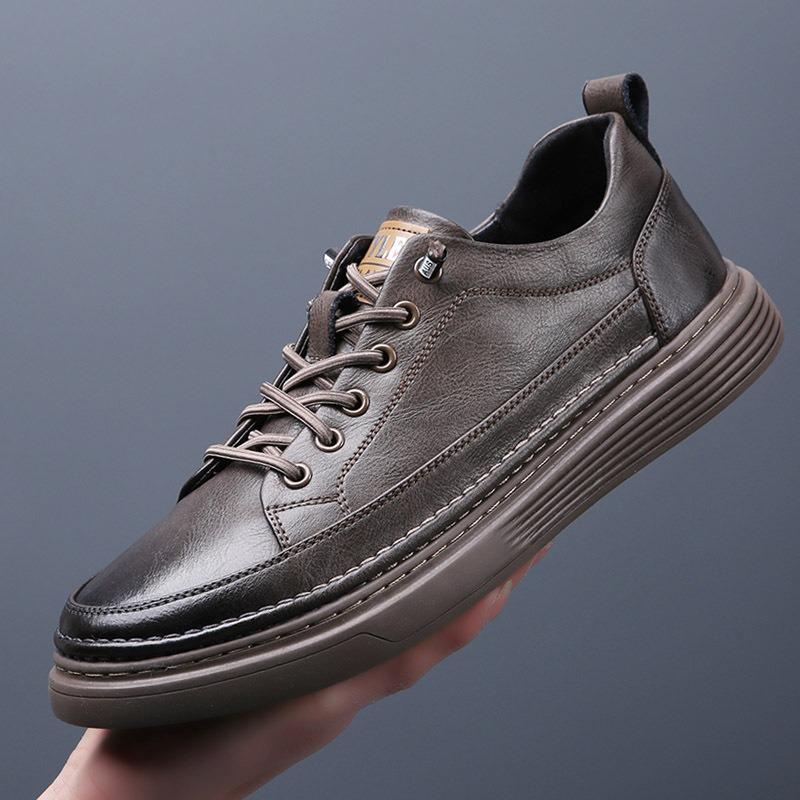 Herren Lederschuhe atmungsaktive Freizeitschuhe Herrenschuhe neu Frühling Herren Sportschuhe weiße Schuhe bequem und vielseitig