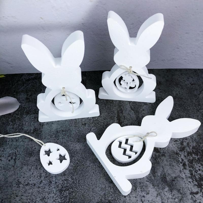 Reusable Silicone Display Ornament Molds For Crafting Rabbit Decorations And Hanging Rings Great For Festive Occasions