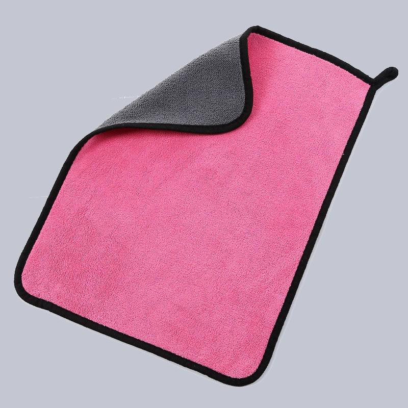 Double Layer Coral Fleece Car Wash & Cleaning Towel