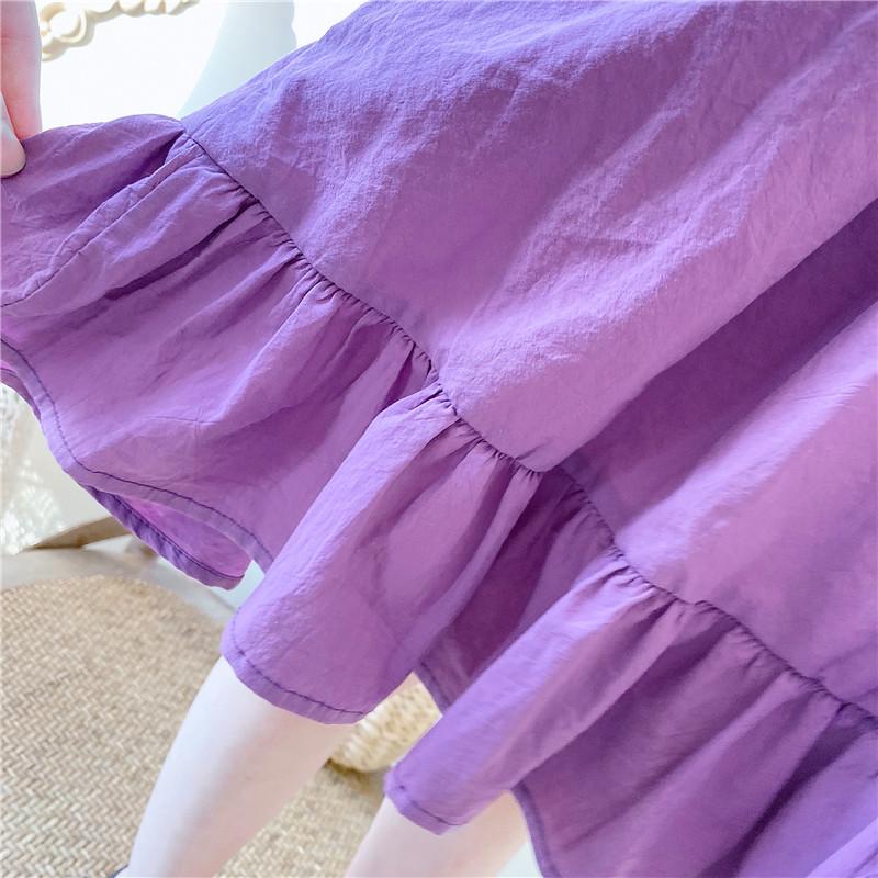 Very Fish 2022 New Summer Girls' Princess Ruffle Dress AX138