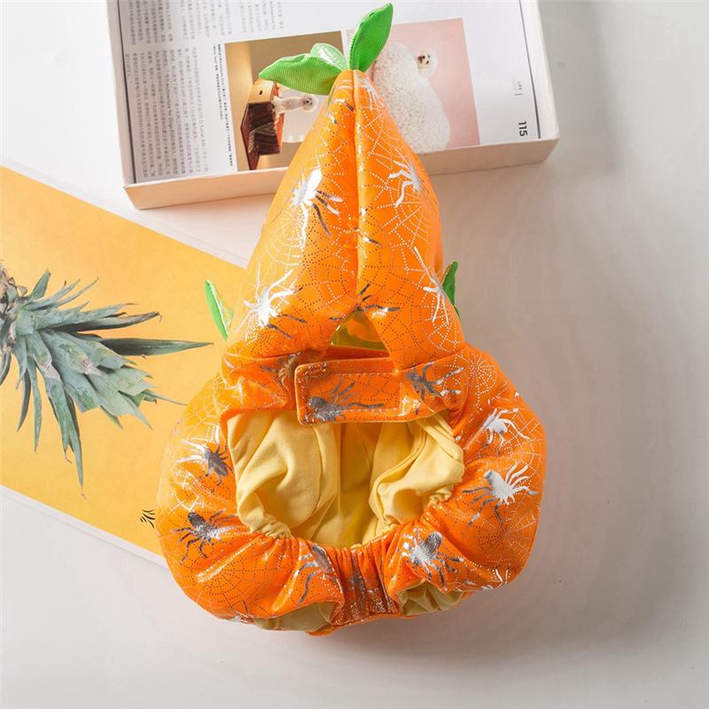 M-Modern-Dog Cat Halloween Pumpkin Costume,Pet Cosplay Costumes,Puppy Warm Outfits Hoodie Animal Autumn Winter Clothes