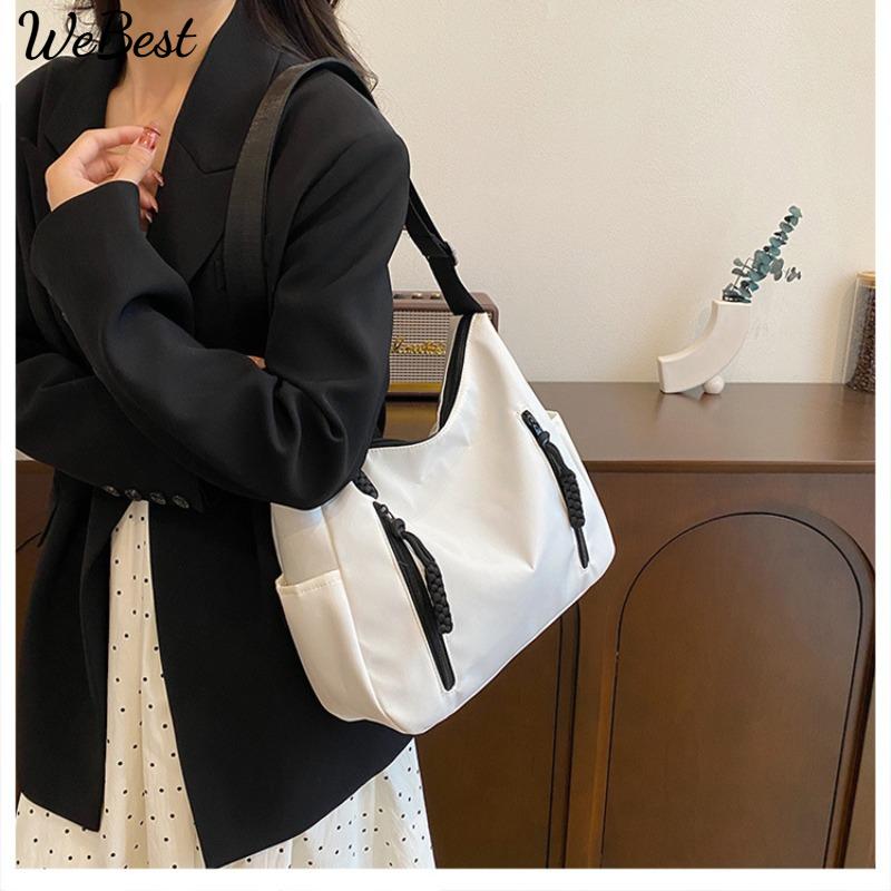 Large Capacity Single Shoulder Bag Fashion Casual Commuting Tote Bag Korean Style Crossbody Bag for Women