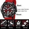 Mens Watches Colorful Sport Watch Luxury Men Quartz Wrist Watches Chronograph Male Clock Chronograph Silicone Watch