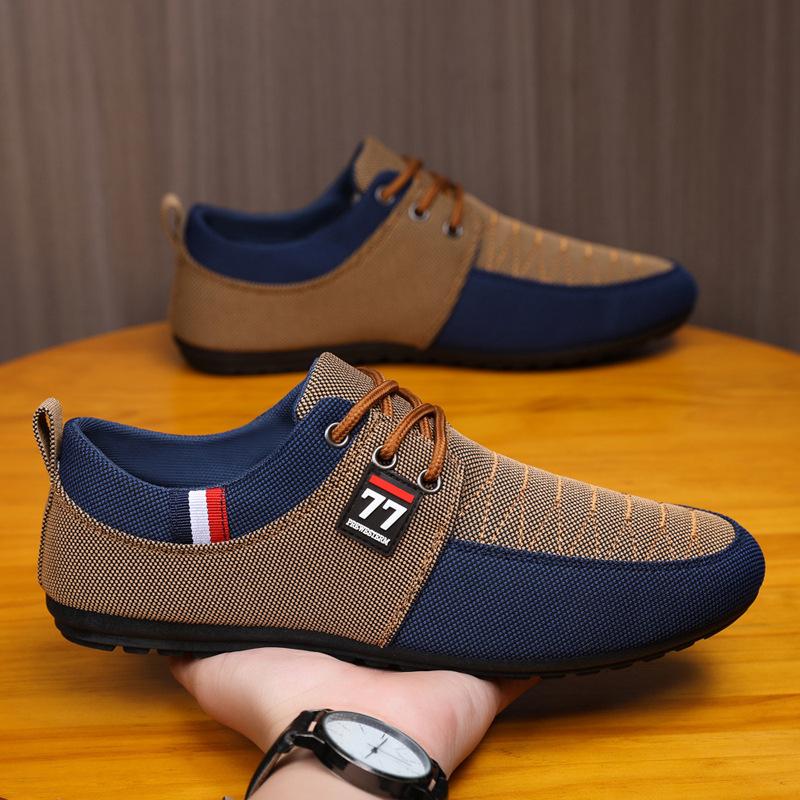 Large size spring and summer new breathable canvas shoes casual shoes lightweight Doudou shoe size 39