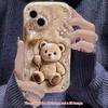 Süßes Ballon-Teddybär-Muster Silikon-Handyhülle Für iPhone 17 16 15 14 13 12 11 Pro Max XS XR X 15 16 Plus 16E 17 Air Cover