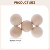 5 Pieces Unfinished Wooden Balls Craft Making Beads Smooth Multipurpose for Classroom
