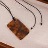 Korean Blogger 2025 Bestseller: Adjustable Black Rope Pendant Necklace - Casual Versatile Fashion Accessory.