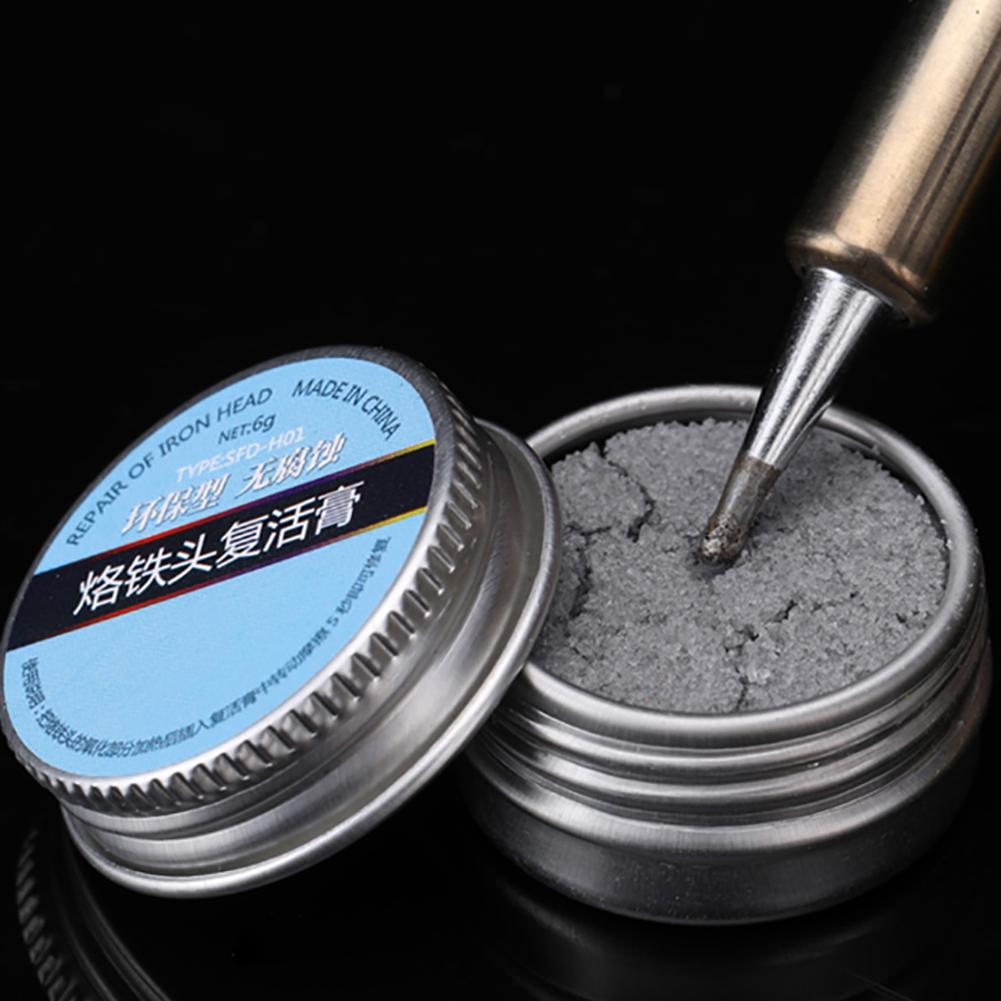 6g Soldering Iron Tip Refresher Clean Paste for Oxide Solder Head Resurrection