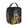 Siuuuuuu Ronaldos Cr7 Fútbol Bolsa de Almuerzo Aislada Contenedor de Comida de Fútbol Bolsa Refrigeradora Fiambrera Bolso Tote Escuela Exterior Niña Niño