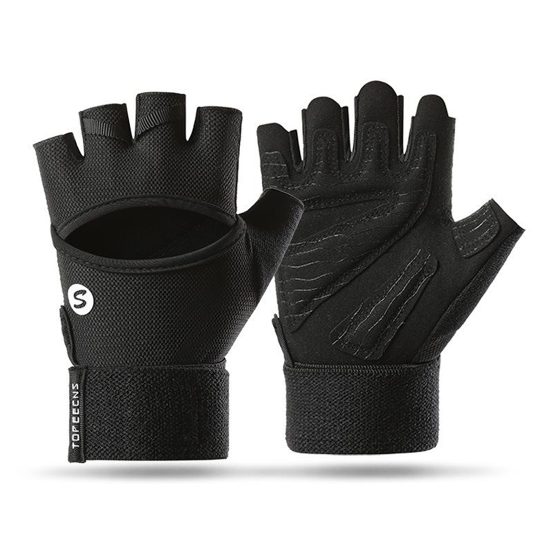 Men and Women's Outdoor Fitness Gloves for Non Slip  Breathable  Wear Resistant Cycling Lengthened and Widened Gloves