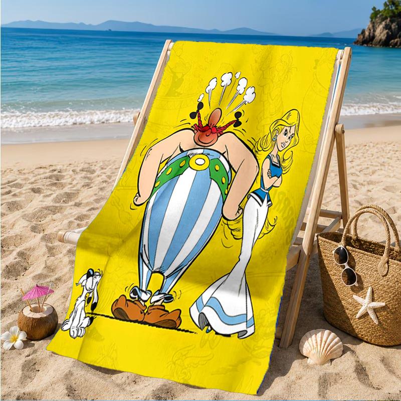 Asterix Friends Beach Towel, Microfiber Beach Towel, Perfect For Pool, Beach, Travel, Home Decor Beach Party Fan Gifts