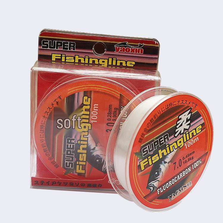 Fishing Lure Nylon Line - Soft 25m, 50m, 100m | High Tensile Strength Main & Leader Line for Competition