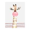 Cartoon Animal Pink Balloon Giraffe Elephant Decorative Painting Simple Home Porch Living Room Painting Canvas Painting Oil