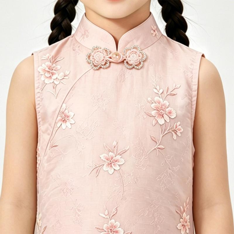 Rose Knot Button Closure 5 Piece Decorative Cheongsam Collar Button for Costume Neckline Sewing and Traditional Apparel Project