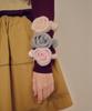Melly&Rose Rose Corsage Knit Scrunchie (310541)_Cream