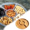 Wood Serving Tray Platter Multipurpose Appetizer Plate Round Food Fruit for Cheese