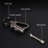 Briquet multifonctionnel à pétrole Porte-clés Décapsuleur Portable d'extérieur Allume-feu Accessoires pour fumer