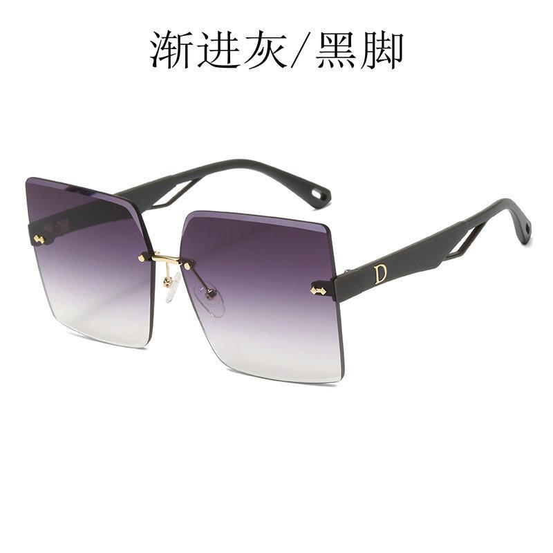 

Солнцезащитные очки без оправы, Модные солнцезащитные очки с большой оправой, Женские очки для большого лица