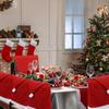 Christmas Table Flag And Chair Cover Set: One Table Flag And Six Chair Covers Make One Set