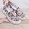 Damskor med tjock sula för dam Vårmode Casual Slip-on Platta sneakers med mjuk sula Bekväma halkfria promenadskor för kvinnor