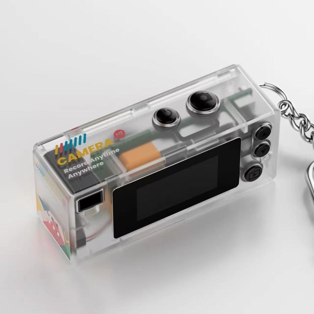 Neuer transparenter Schlüsselanhänger Daumenkamera-Taschenanhänger Mini-Daumenkamera-Schlüsselanhänger mit 1080P HD-Videoaufnahme Outdoor-Sportkamera