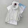 Summer Japanese Linen Scarf Square Scarf Fashion Versatile Striped Cotton And Linen Shawl Beach Sunscreen Silk Scarf