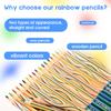 ThEast Rainbow Colored 30 4 Colors per Beautiful Colored Pencils for Perfect for Coloring and as Party Pencils, Count, Pack, Kids, Drawing, Books,