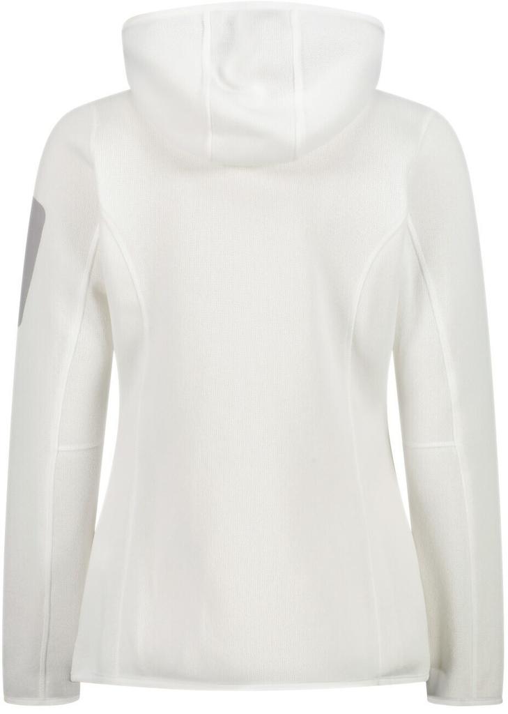 Jacket CMP Woman Fleece Jacket Fix Hood (3H19826) Jacket Knitted Melange Hoody (3h19826-A001) White
