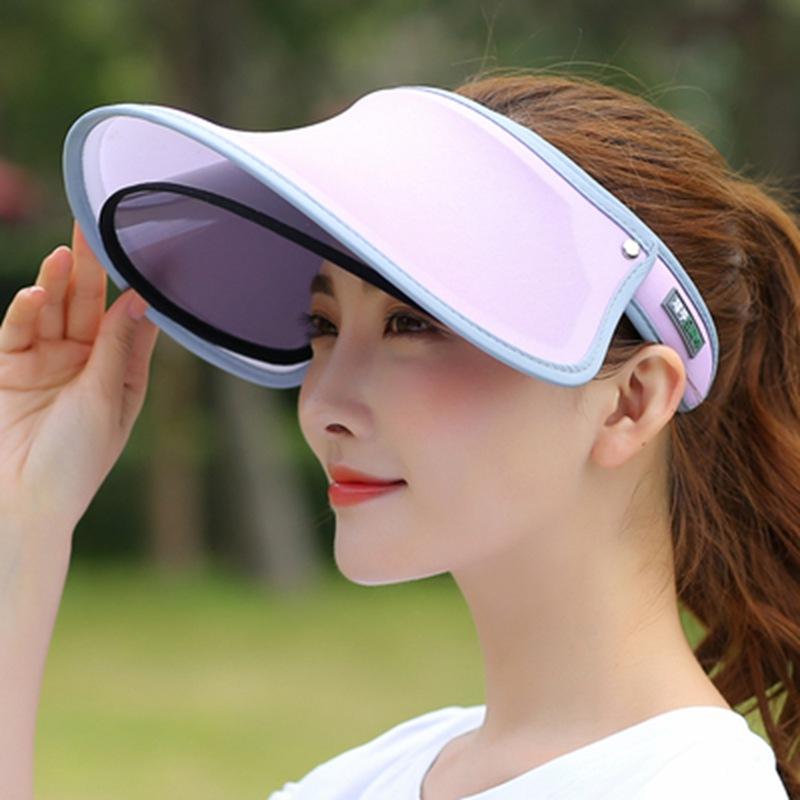 High Quality Stylish Sun protection Plastic Sun Hat Uv protection Sun Visor Hat