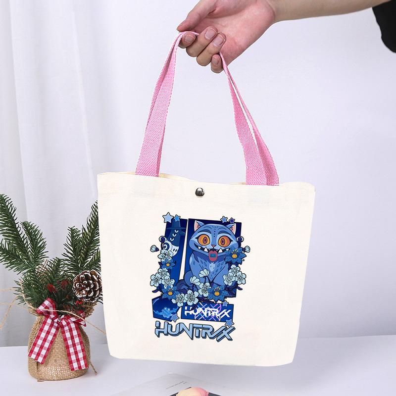 K-Pop Anime Cartoon Printed Student Fashion Casual Canvas Bag Going Out High Value Portable Shoulder Bag