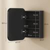 Bathroom Mirror Cabinet Bathroom Cabinet With Mirror Adjustable Shelf 40 2 X 10 2 X 50 9 Cm Black