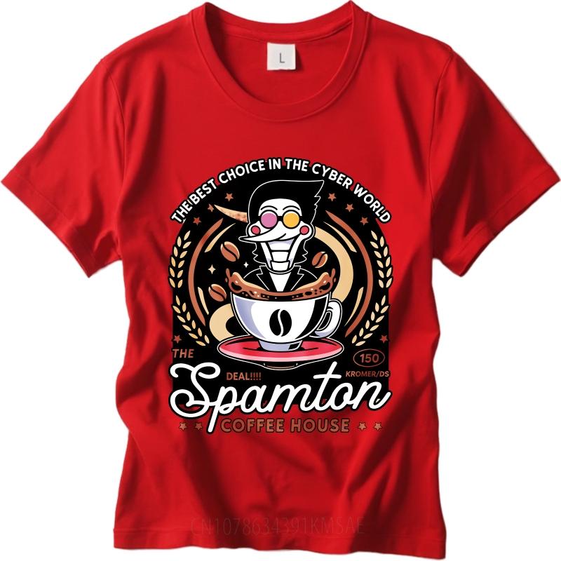Stylish For Her Summer Tshirt Cyber Coffee Robot Cup Design Logo Short Sleeve Solid Color Oneck For Her Tee Shirt Man Tee Shirt S