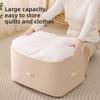 Cotton Quilt Storage Bag With Compression Design For Travel And Bedroom Organization