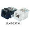 Cat6 RJ45 Gigabit Ethernet Tool-Free Network Jack and Socket with Integrated Cabling Plug.