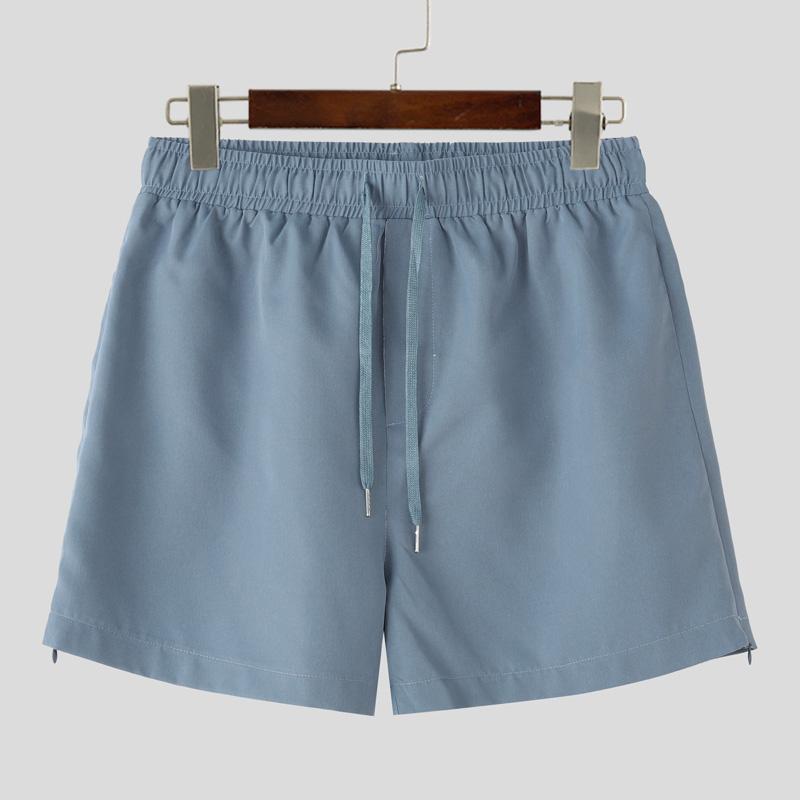 INCERUN Pánské Elastický pas Boční zip Domácí oblečení Mini kalhoty Šortky Pyžamo Spodní prádlo