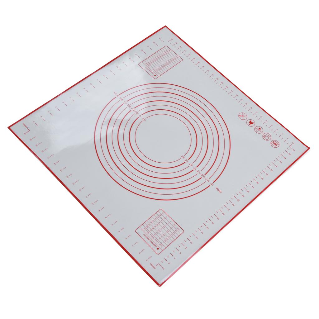 Silicone Pastry Mat 60 X 60cm/23.6 X 23.6in Fondant Mat with Measurement for Rolling Dough